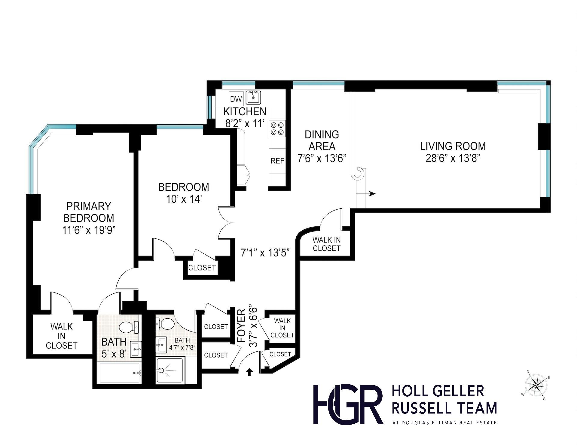 Floorplan for 36 Sutton Place, 4A