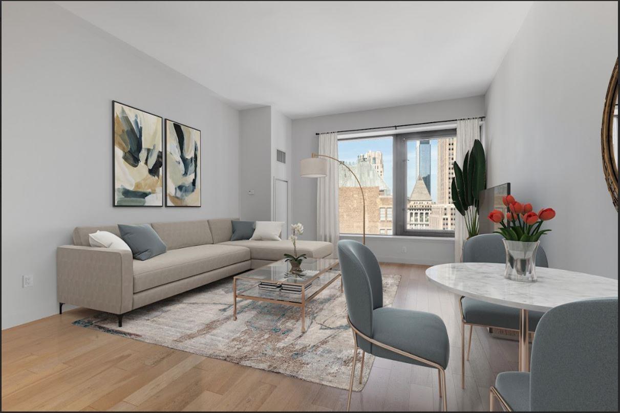 75 Wall Street 38-K, Financial District, Downtown, NYC - 1 Bedrooms  
1.5 Bathrooms  
3 Rooms - 