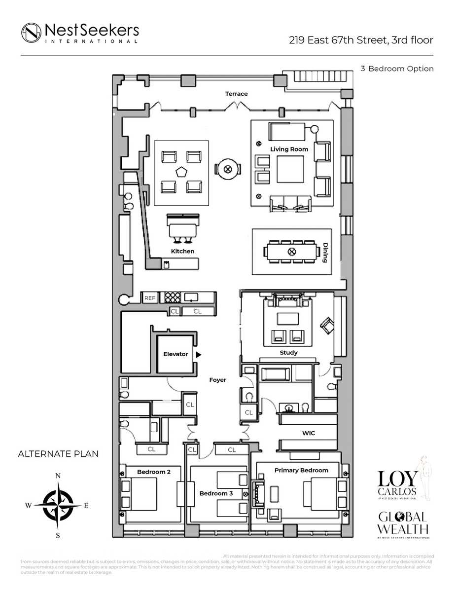 Floorplan for 219 East 67th Street, 3-FLR