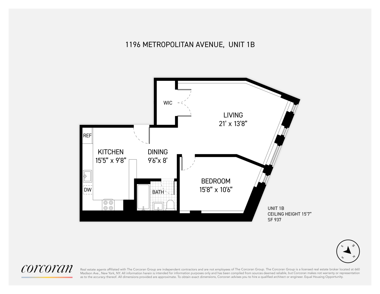 Floorplan for 1196 Metropolitan Avenue, 1B