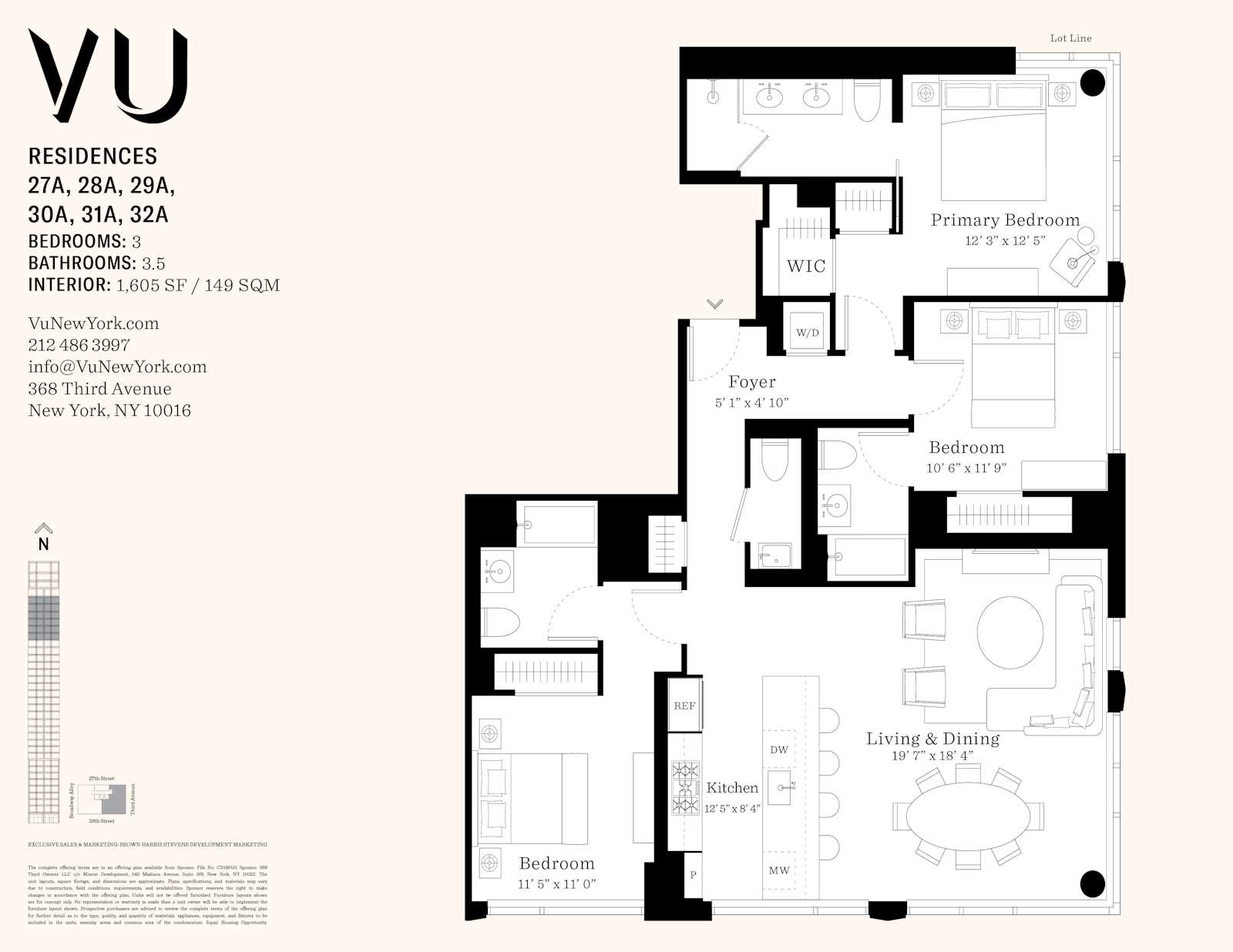 Floorplan for 368 3rd Avenue, 32A