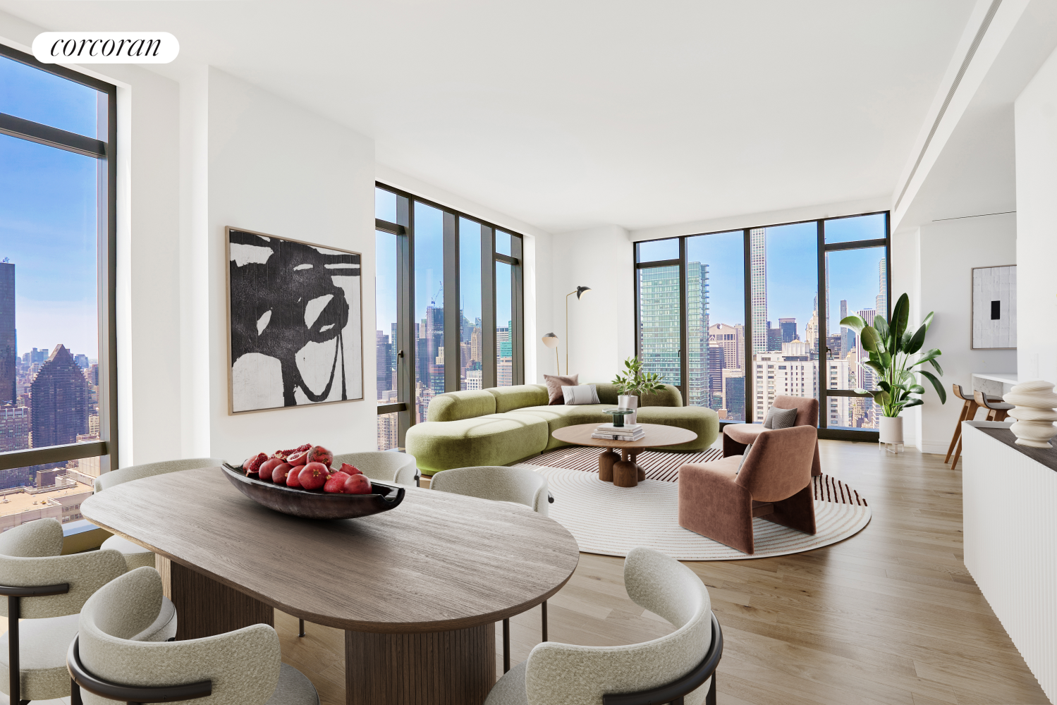 430 East 58th Street 52B, Sutton, Midtown East, NYC - 3 Bedrooms  
3.5 Bathrooms  
5 Rooms - 