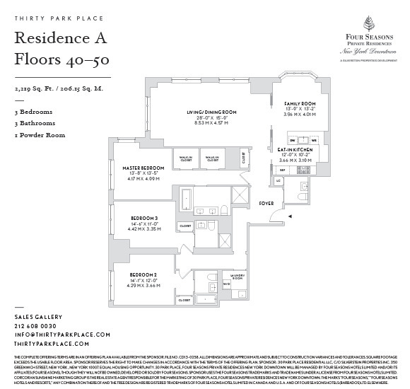 Floorplan for 30 Park Place, 47A