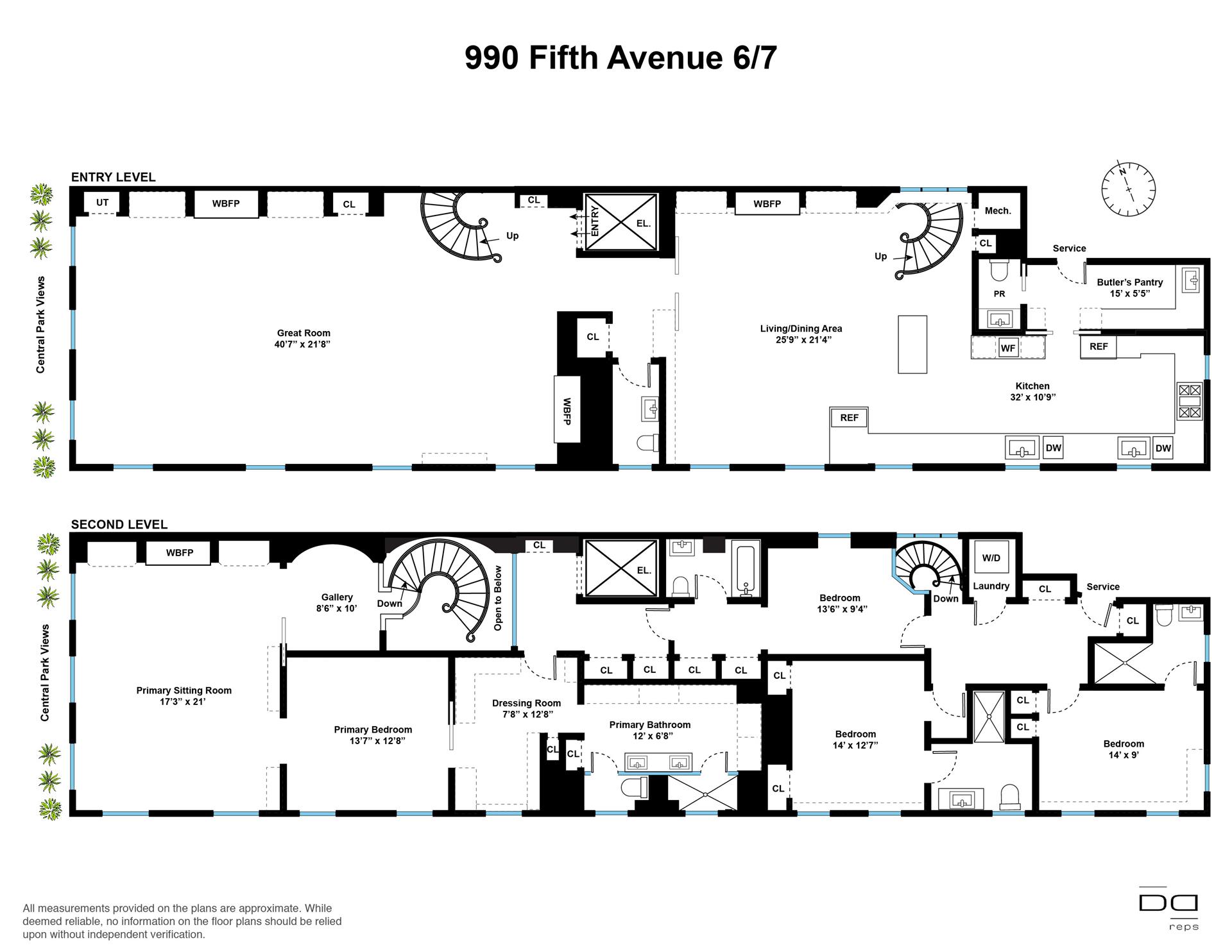 Floorplan for 990 5th Avenue, 6/7