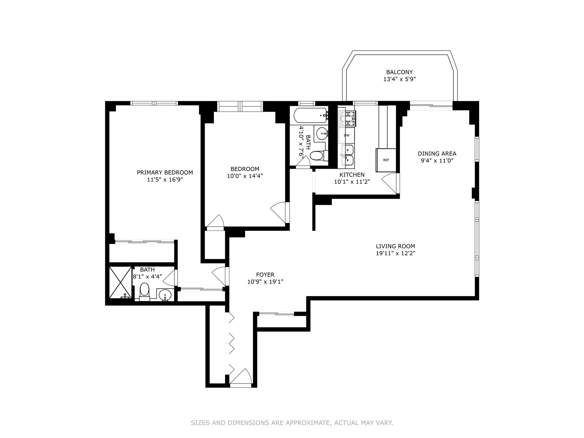 Floorplan for 2400 Johnson Avenue, 11K