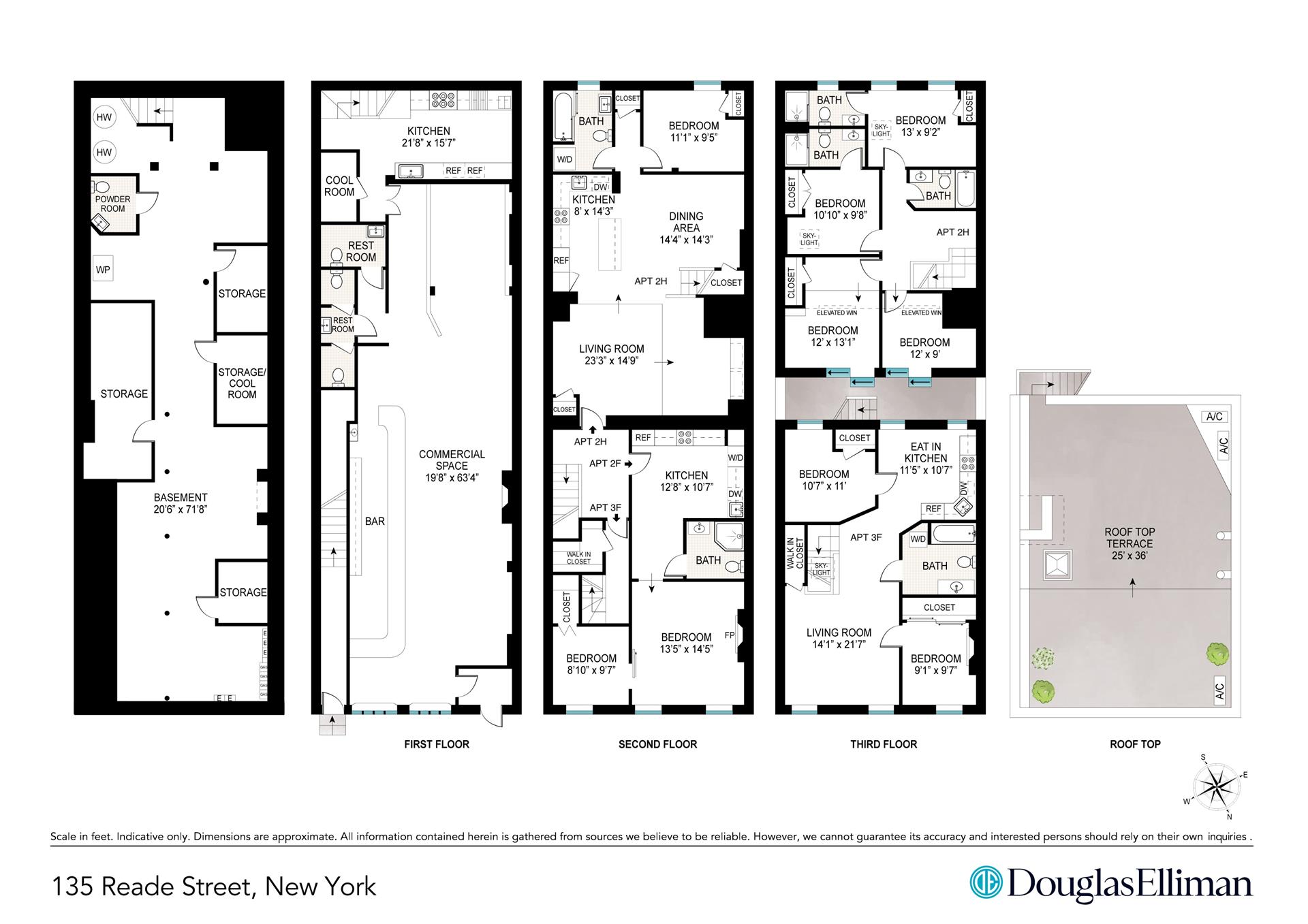 Floorplan for 135 Reade Street, BUILDING