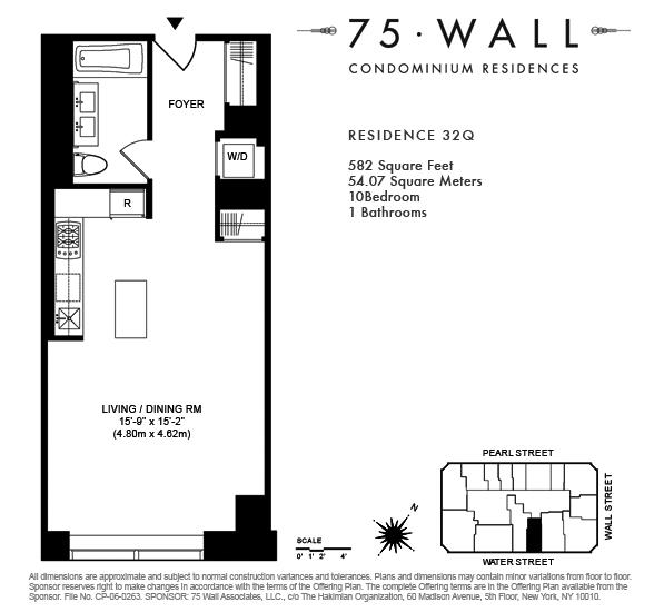 Floorplan for 75 Wall Street, 32-Q