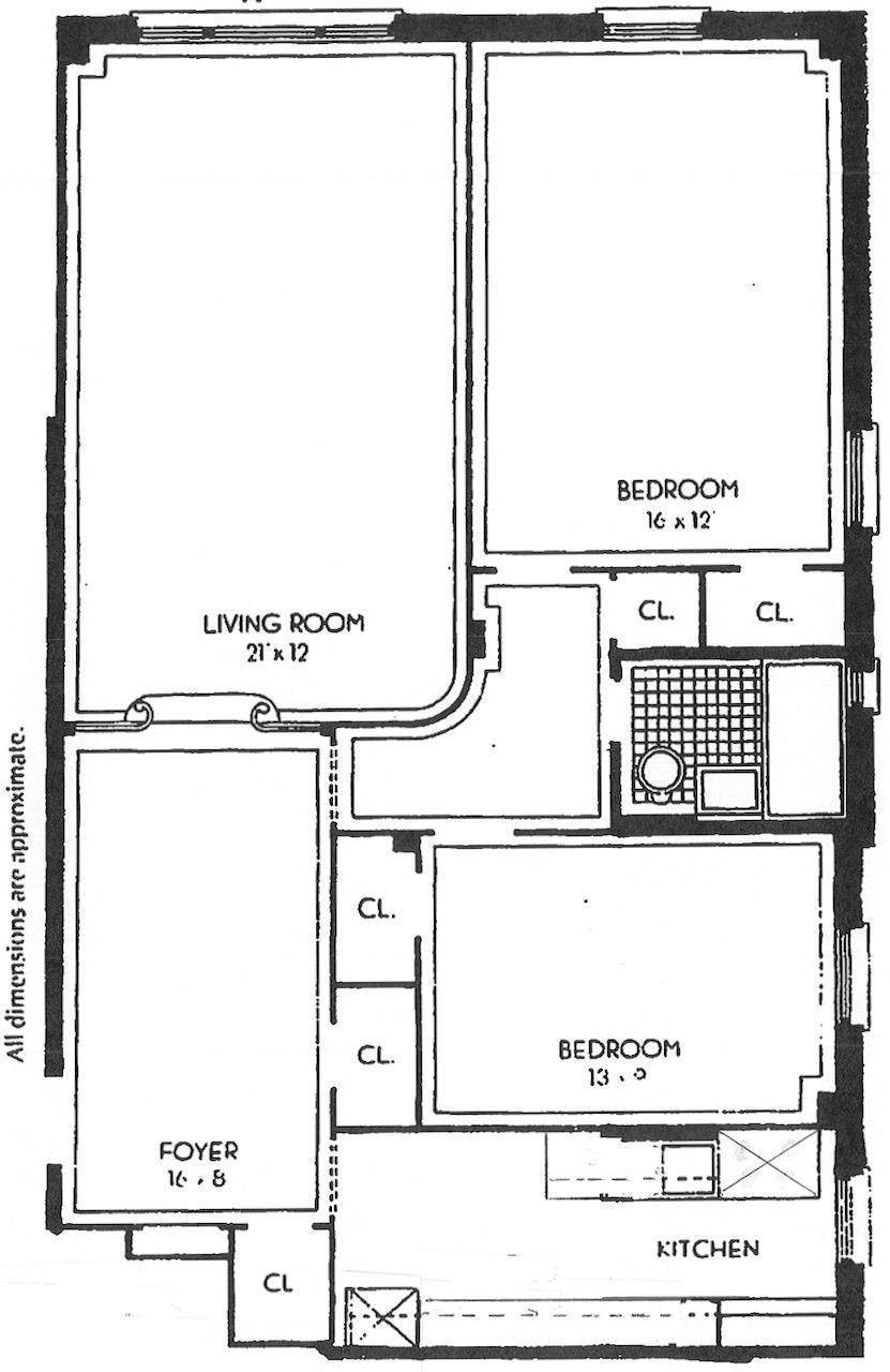 Floorplan for 75 Park Terrace, D-32