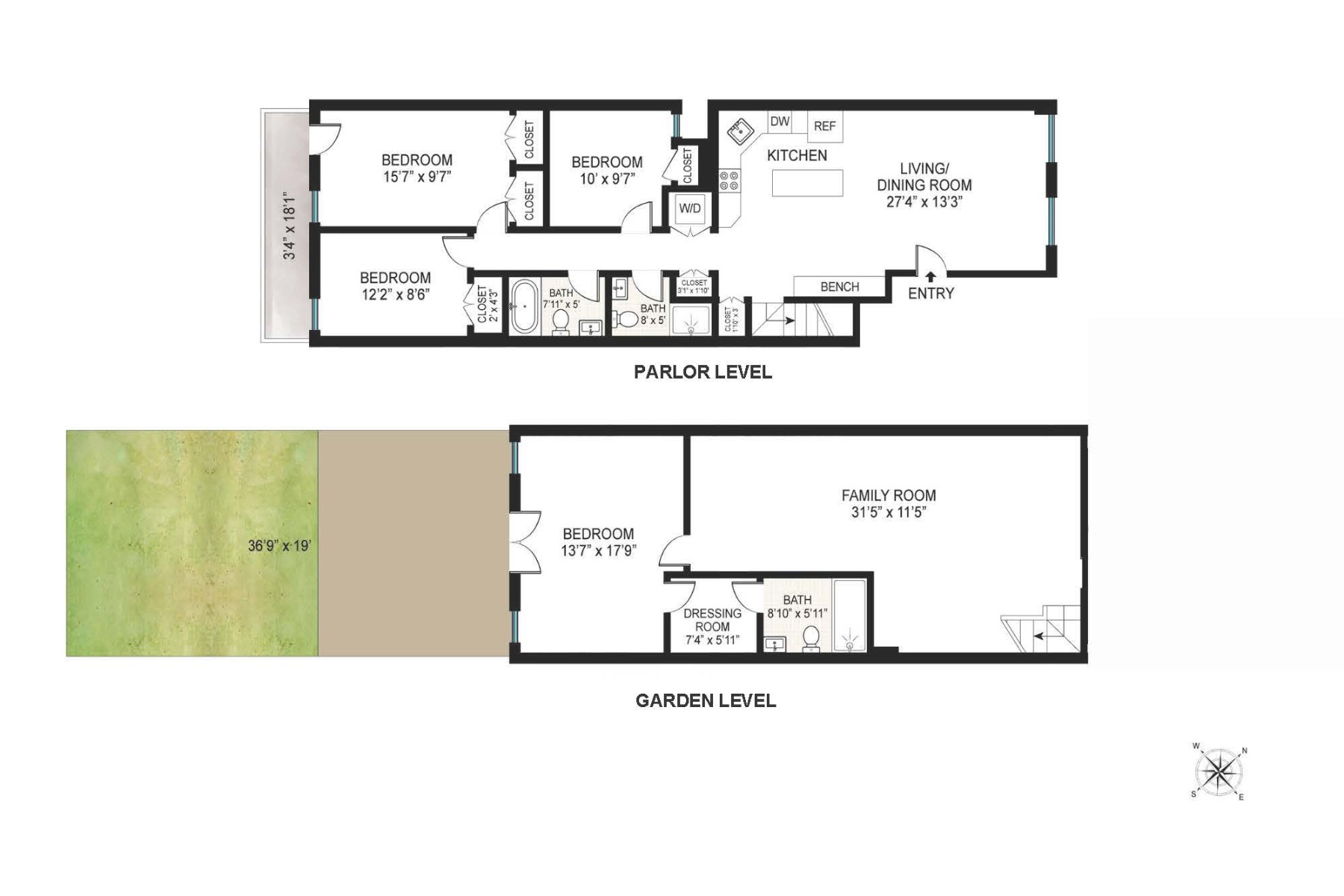 Floorplan for 42 St Marks Place, 1