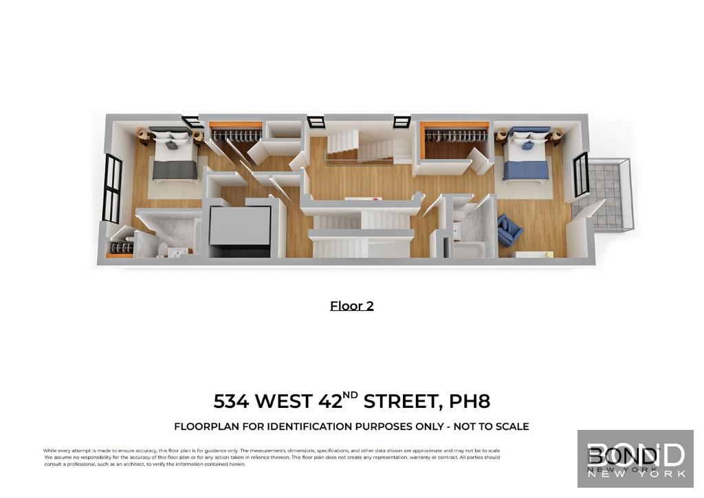 Floorplan for 534 West 42nd Street, PH8