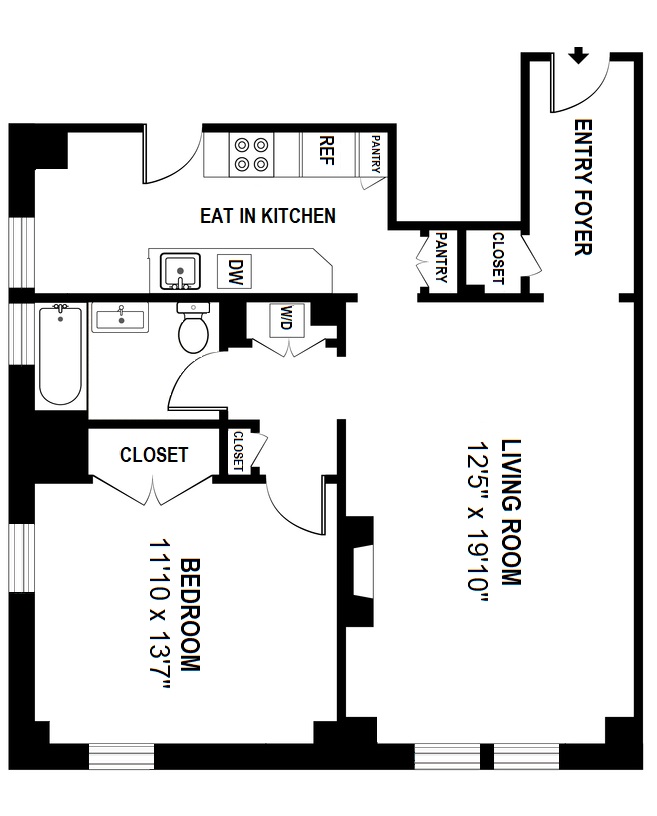 Floorplan for 240 West End Avenue, 2D