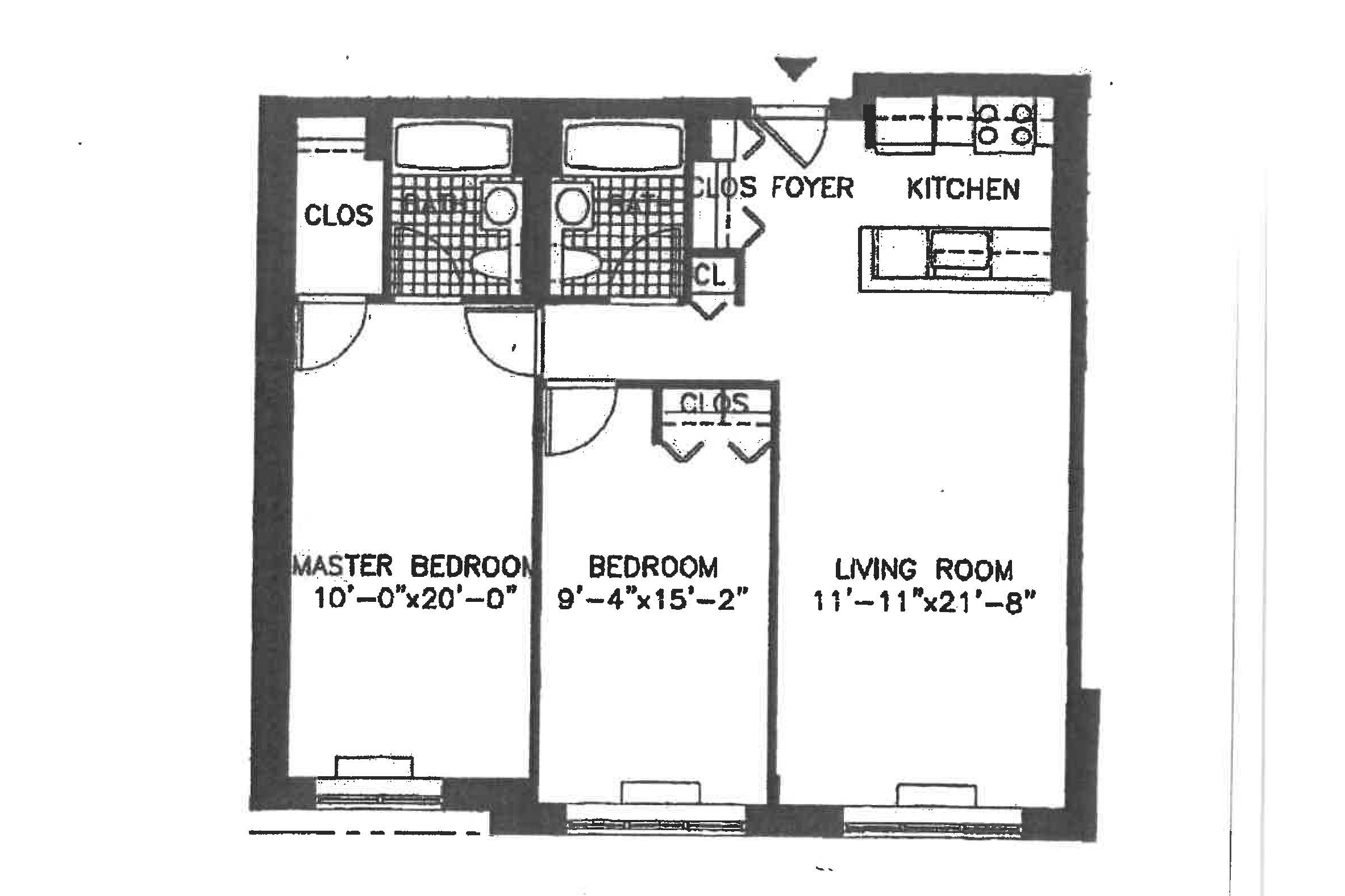 Floorplan for 516 West 47th Street, S5B