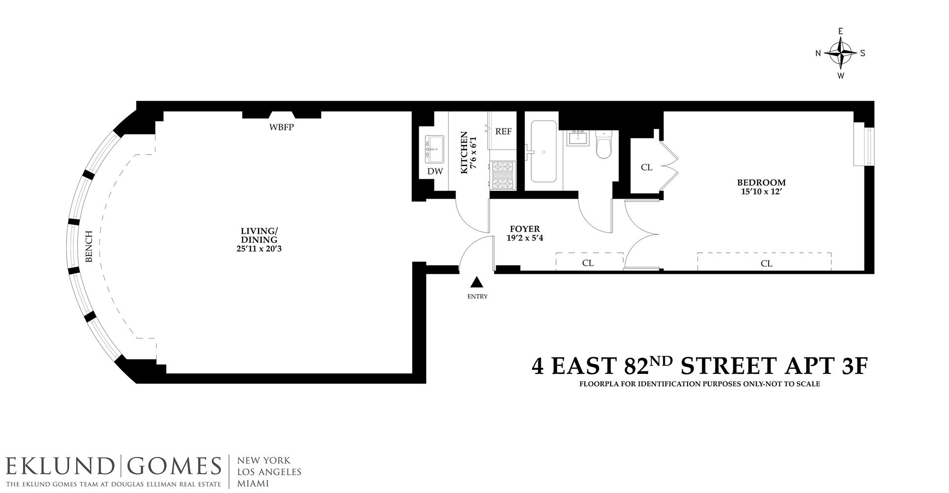 Floorplan for 4 East 82nd Street, 3F