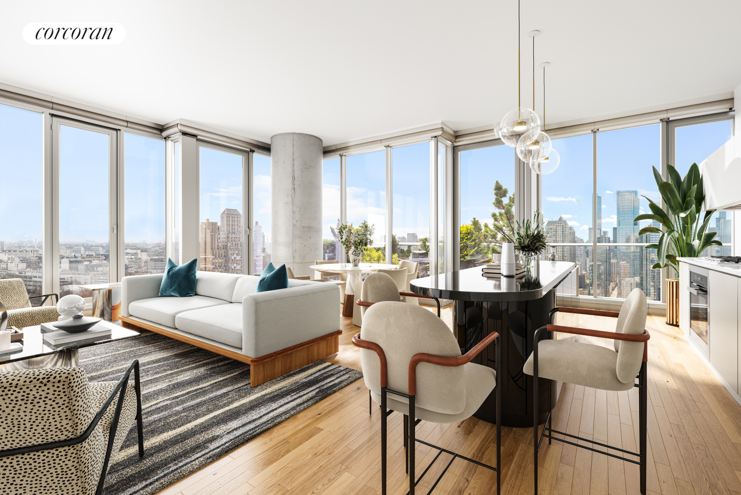 56 Leonard Street 23Aeast, Tribeca, Downtown, NYC - 3 Bedrooms  
3.5 Bathrooms  
5 Rooms - 