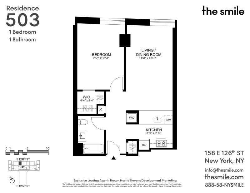 Floorplan for 158 East 126th Street, 503
