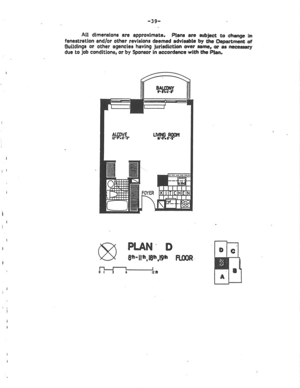 Floorplan for 157 East 32nd Street, 11D