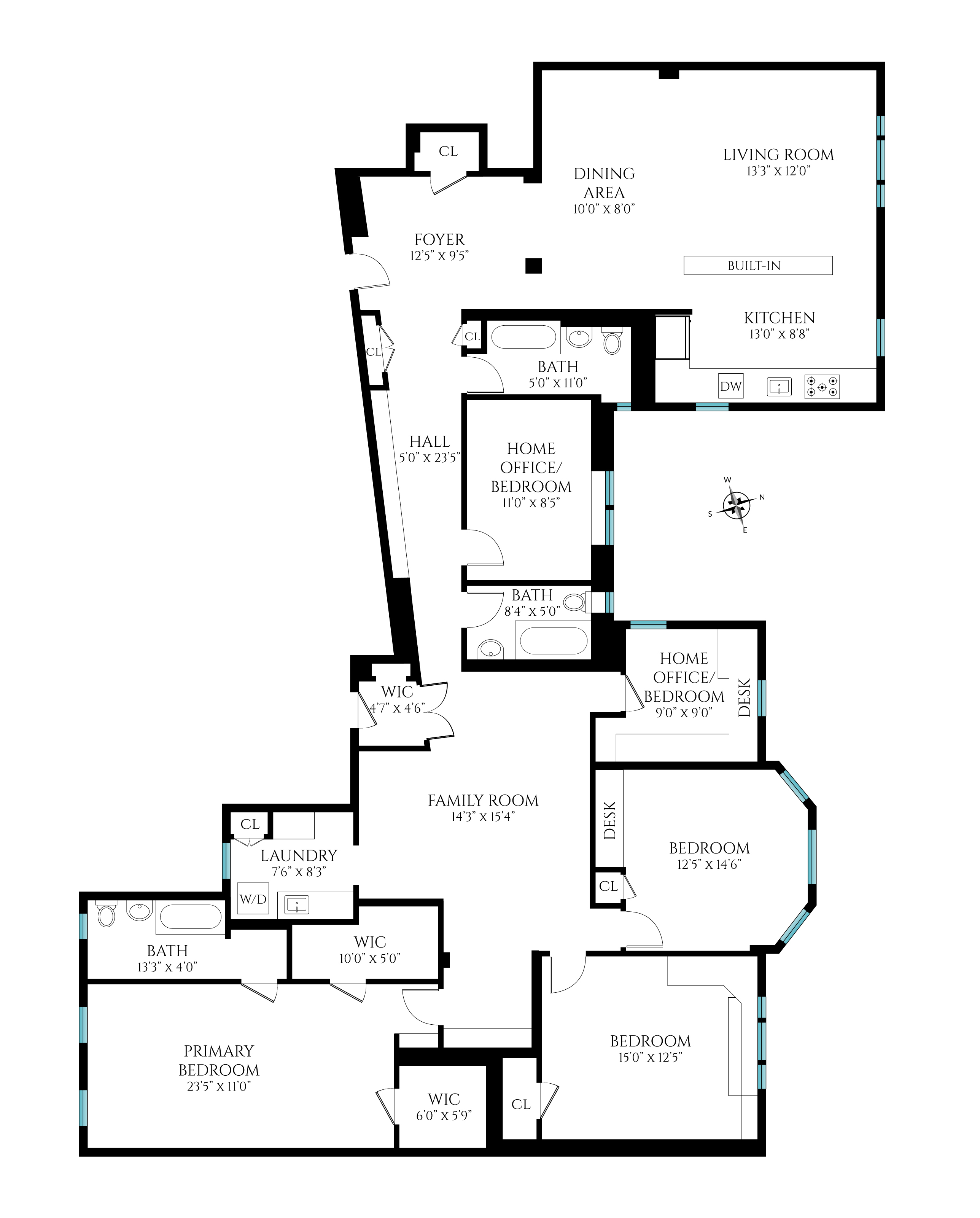 Floorplan for 520 East 90th Street, 2GLM