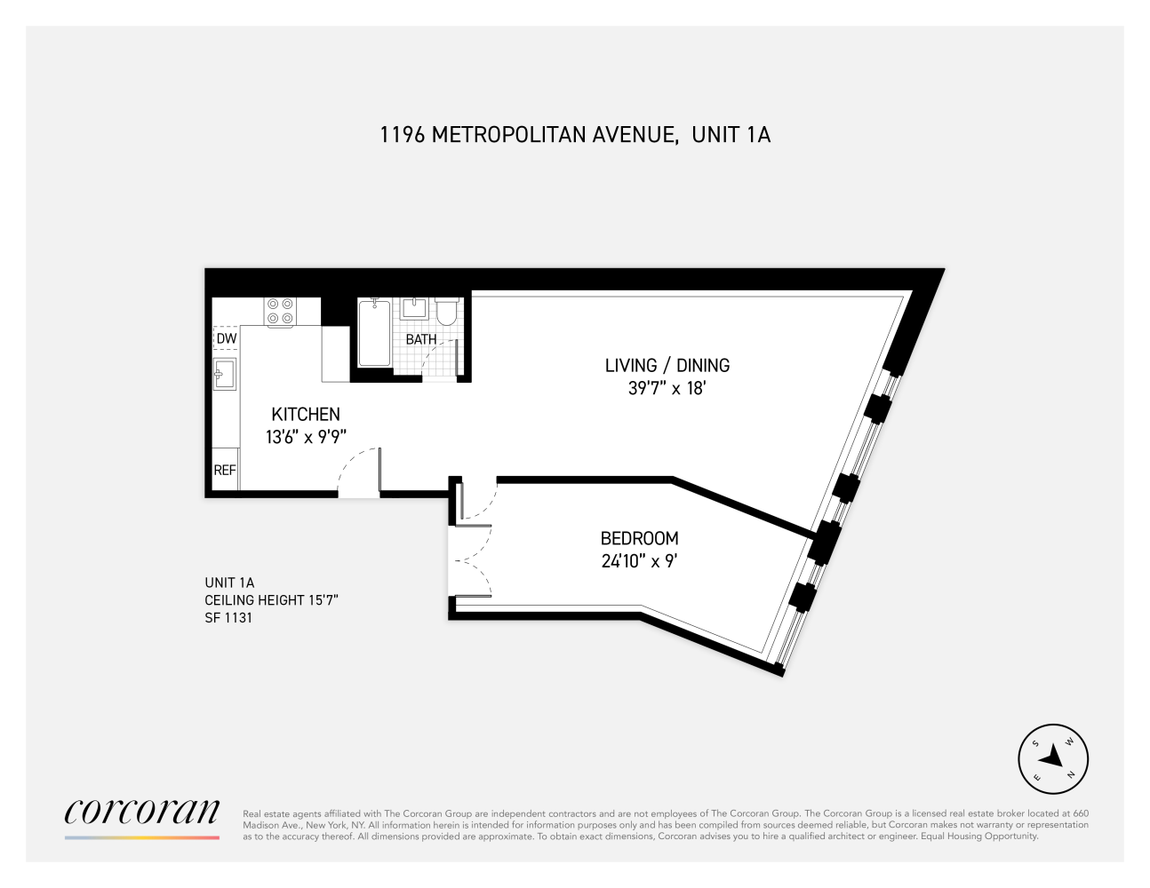 Floorplan for 1196 Metropolitan Avenue, 1A