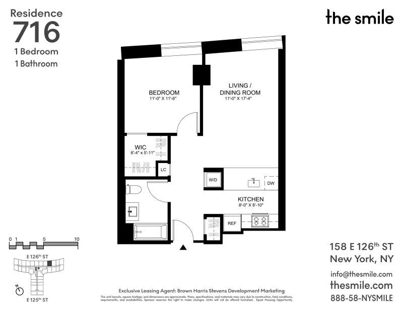 Floorplan for 158 East 126th Street, 716