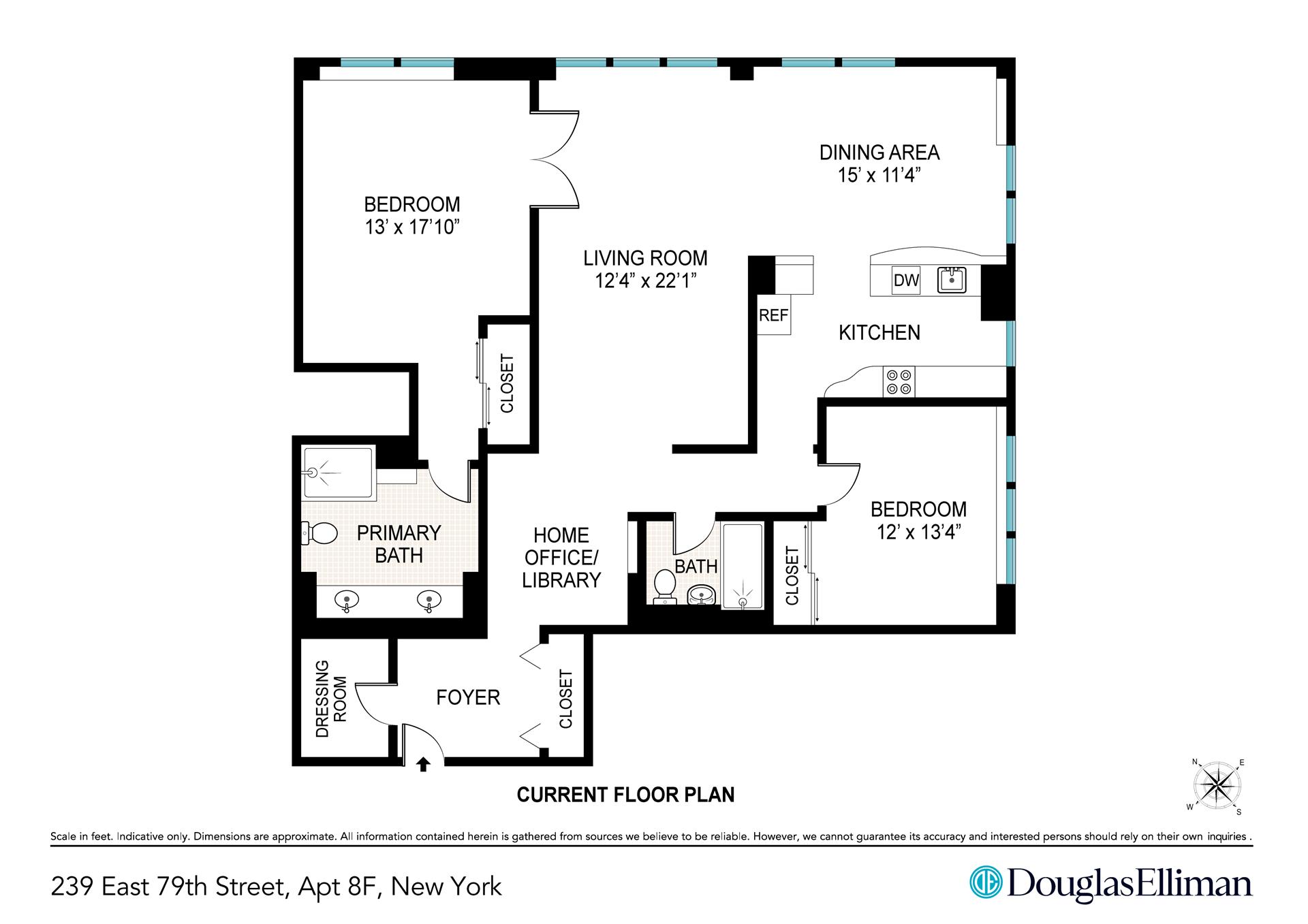 Floorplan for 239 East 79th Street, 8F