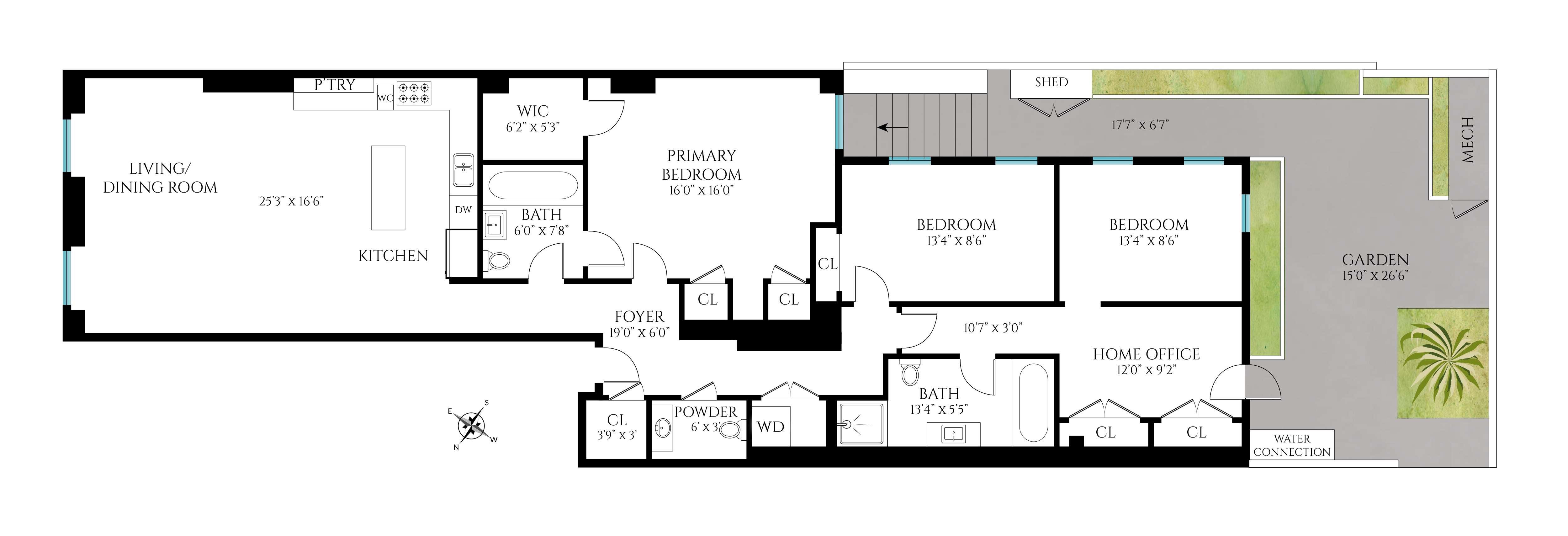 Floorplan for 242 East, 15th Street, 1