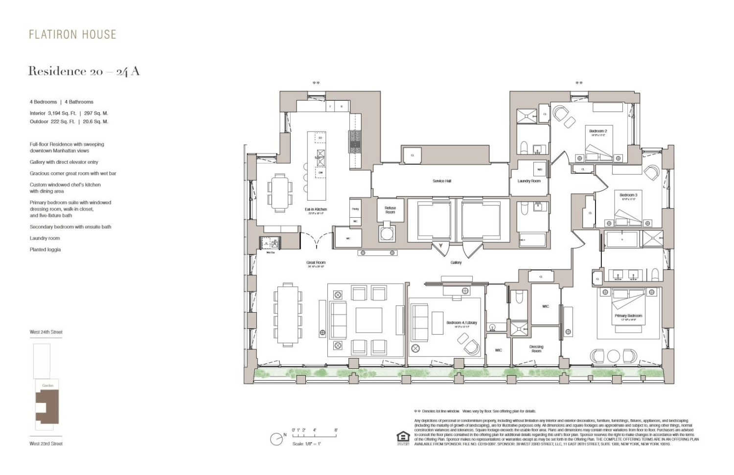 Floorplan for 39 West 23rd Street, 20A