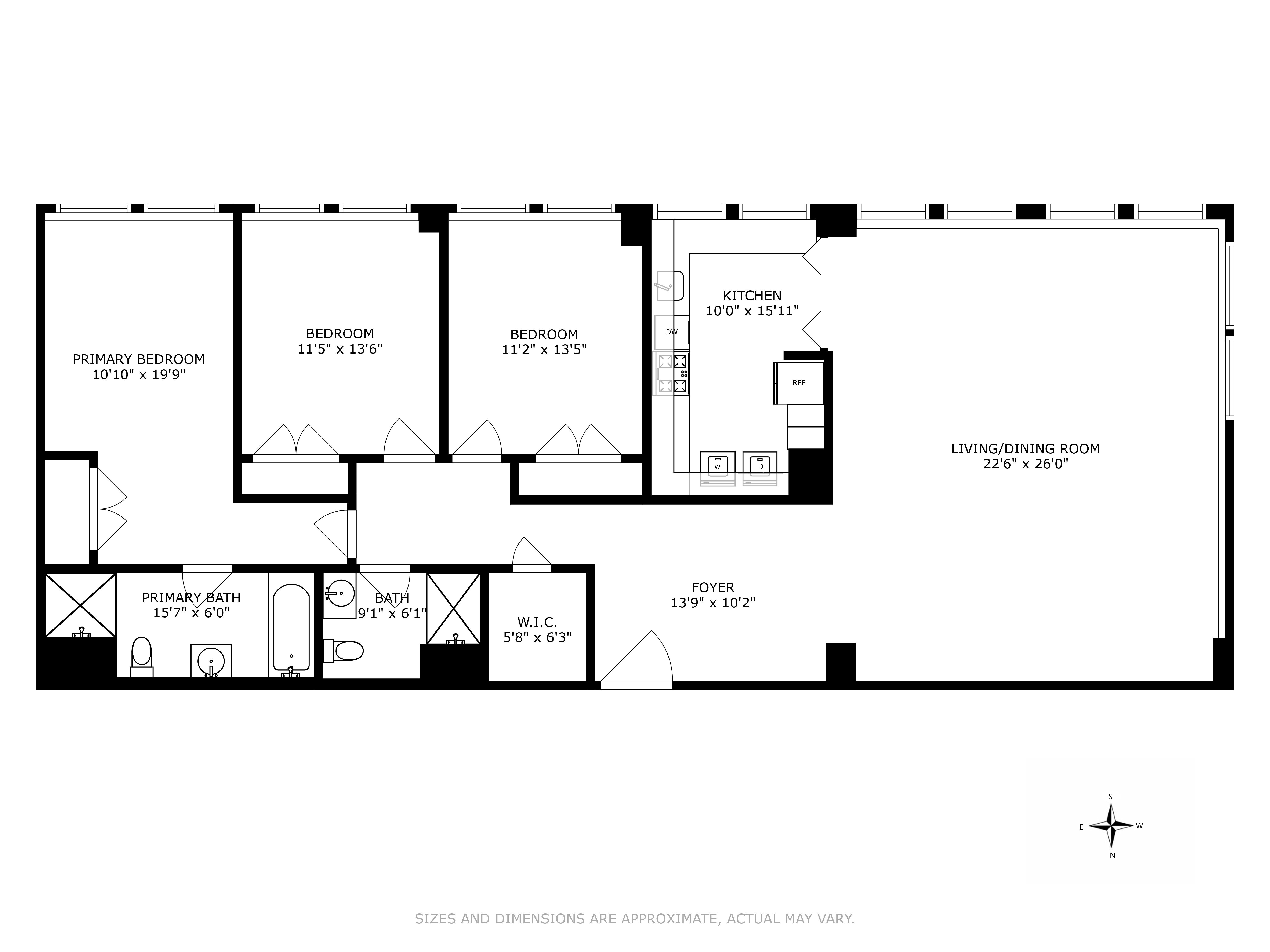 Floorplan for 150 West 26th Street, 703
