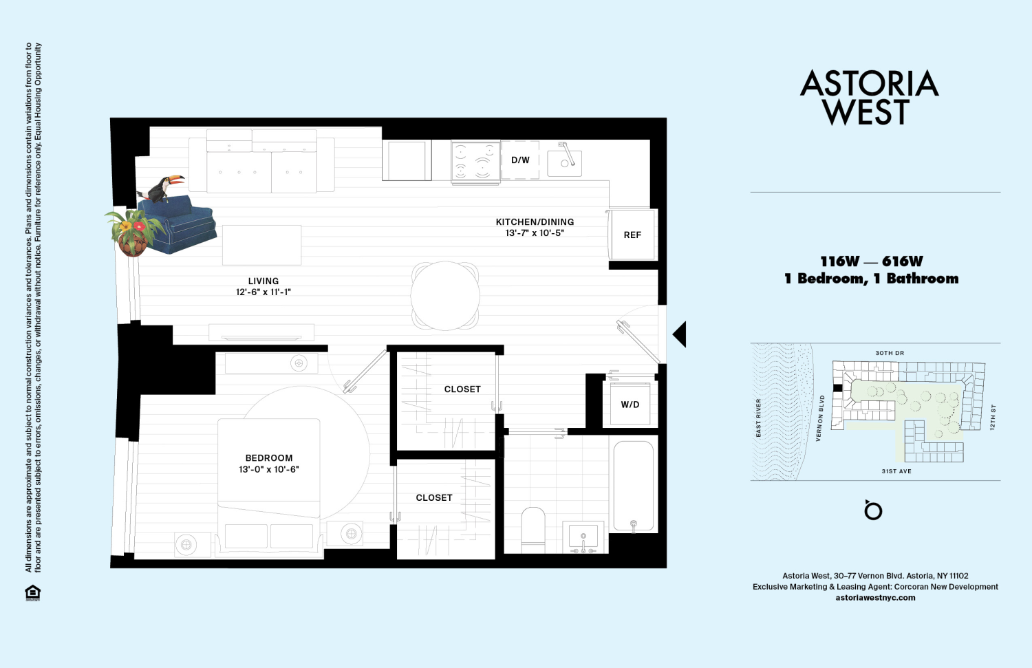 Floorplan for 30-77 Vernon Boulevard