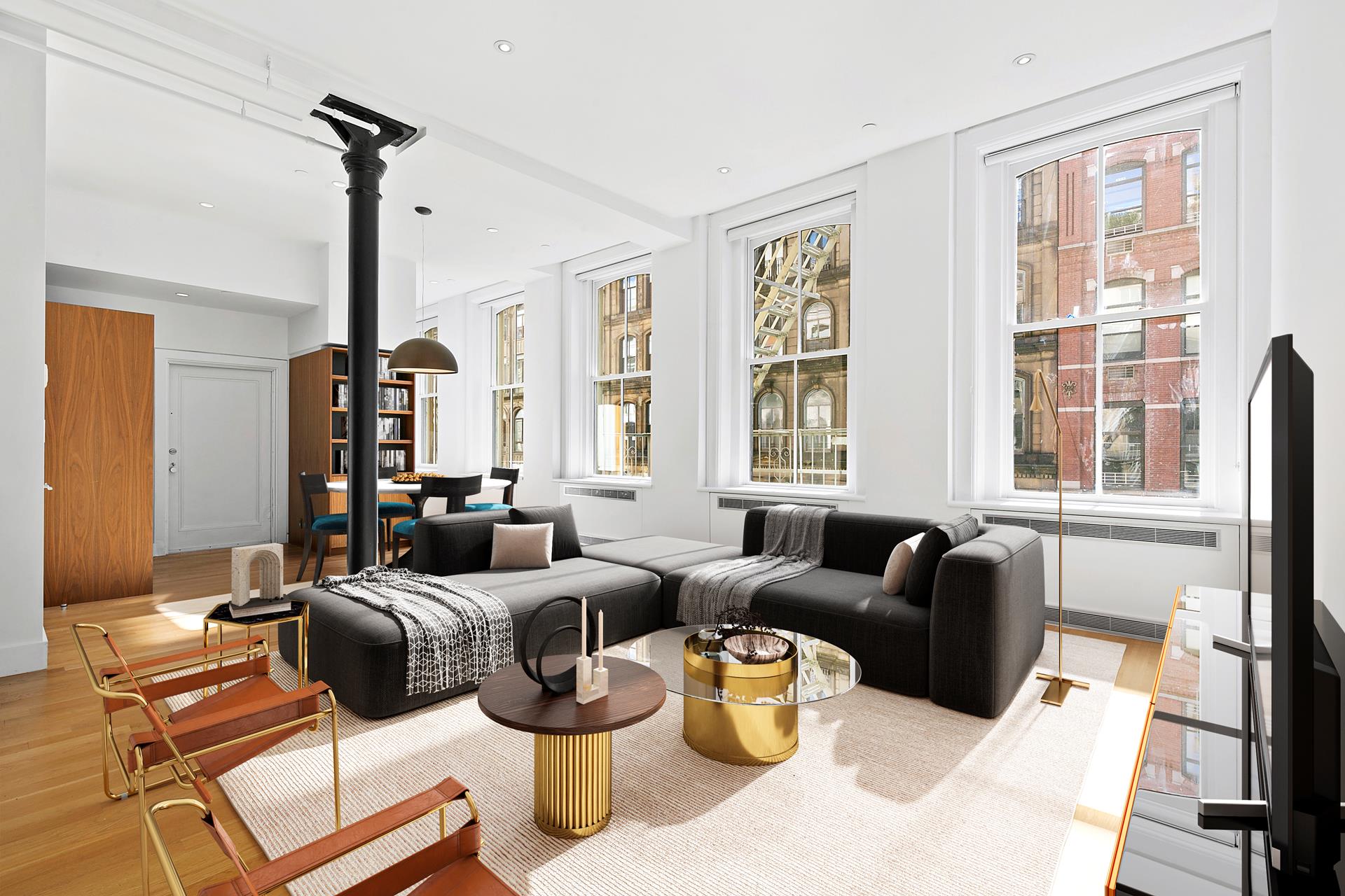 108 Reade Street 3W, Tribeca, Downtown, NYC - 4 Bedrooms  
3 Bathrooms  
6 Rooms - 