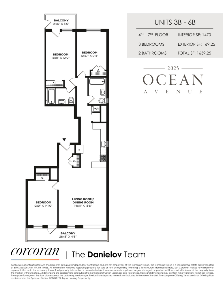 Floorplan for 2025 Ocean Avenue, 4B