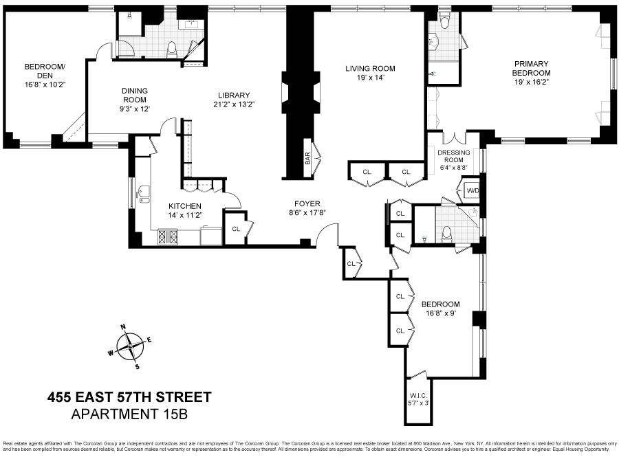 Floorplan for 455 East 57th Street, 15B