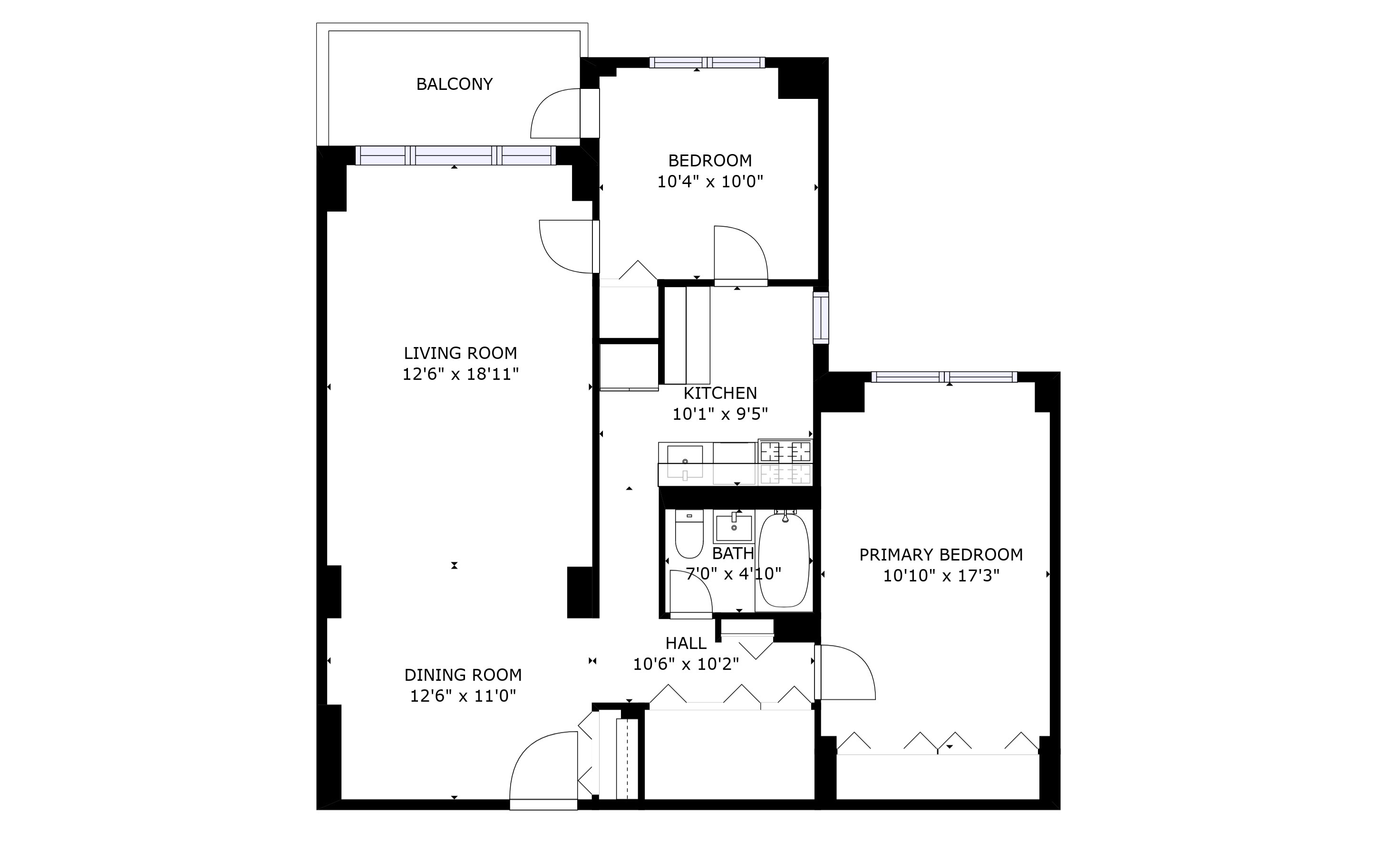 Floorplan for 1655 Flatbush Avenue, C1203