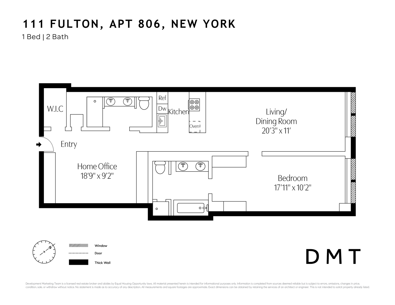 Floorplan for 111 Fulton Street, 806