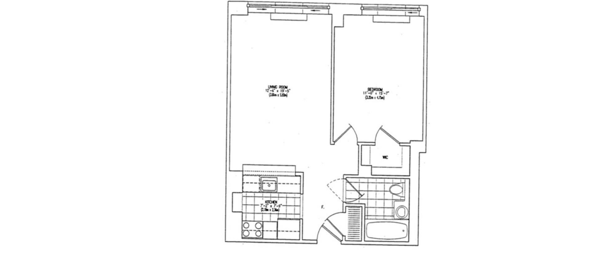 Floorplan for 401 East 60th Street, 8I