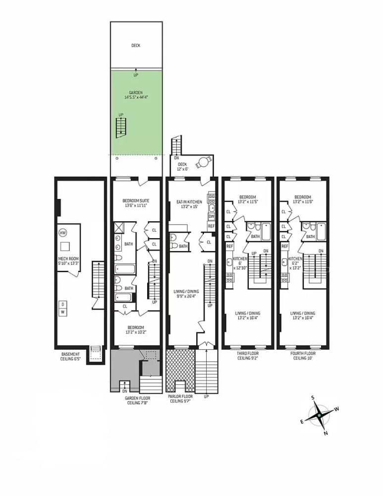 Floorplan for 238 West 132nd Street