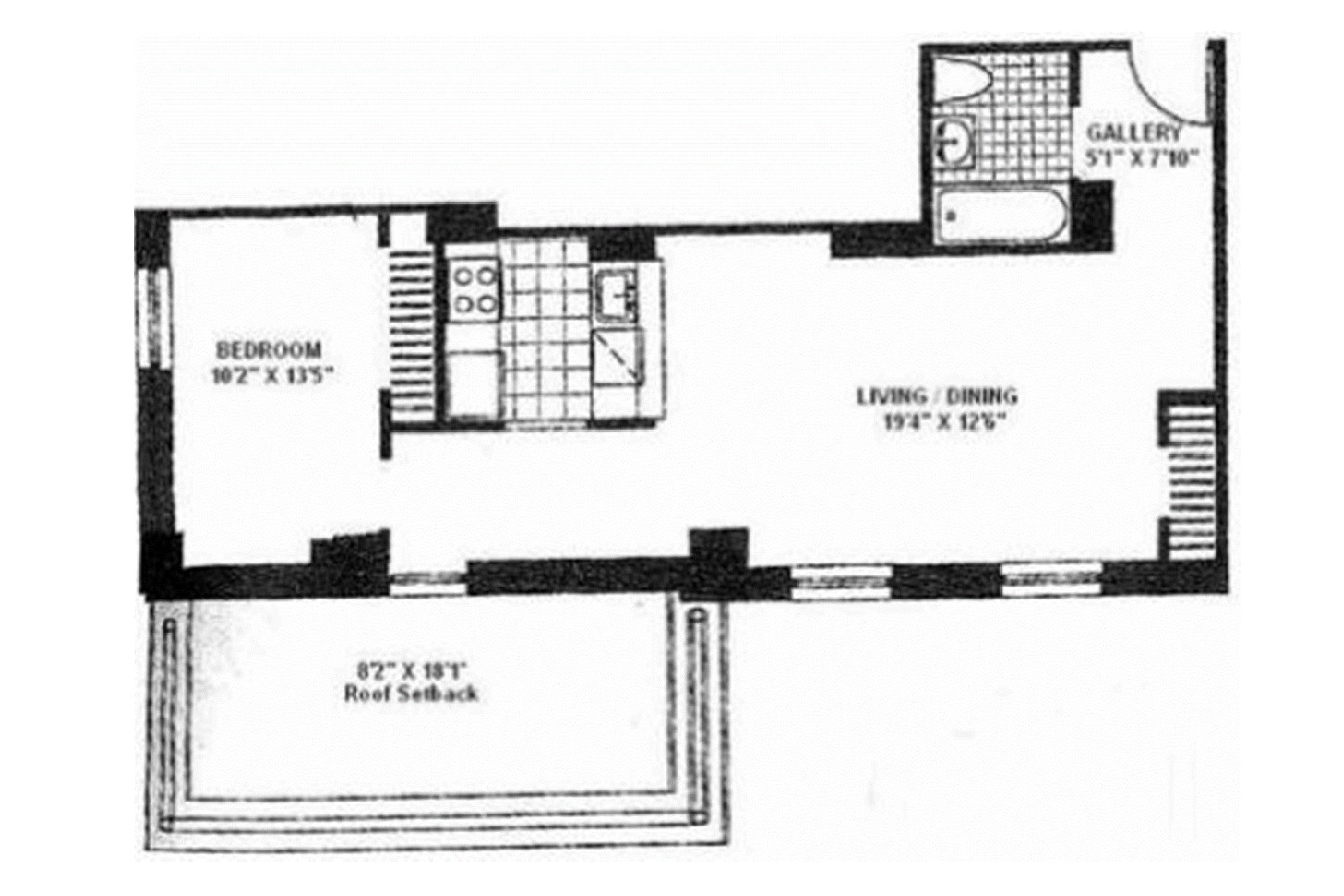 Floorplan for 20 West Street, 29D