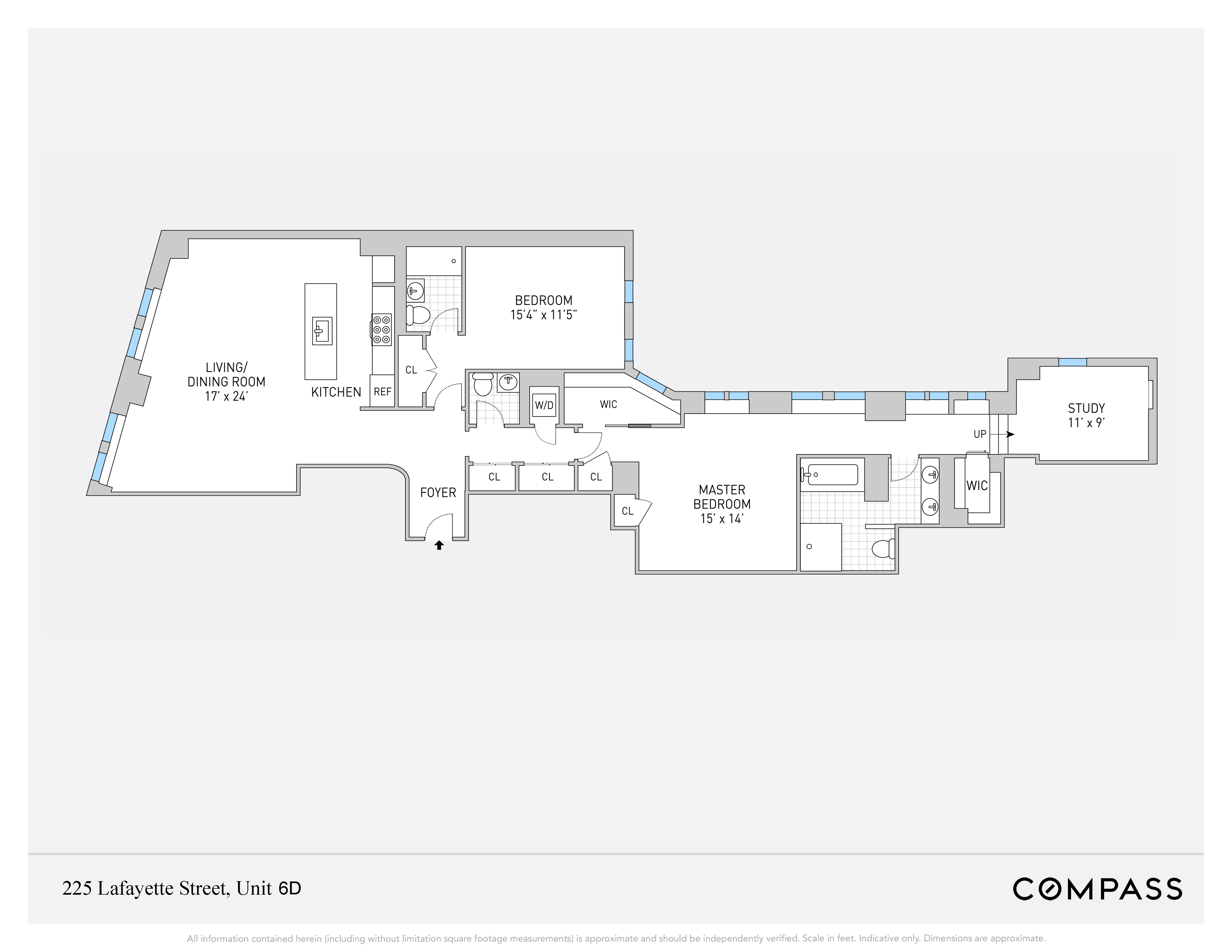 Floorplan for 225 Lafayette Street, 6D