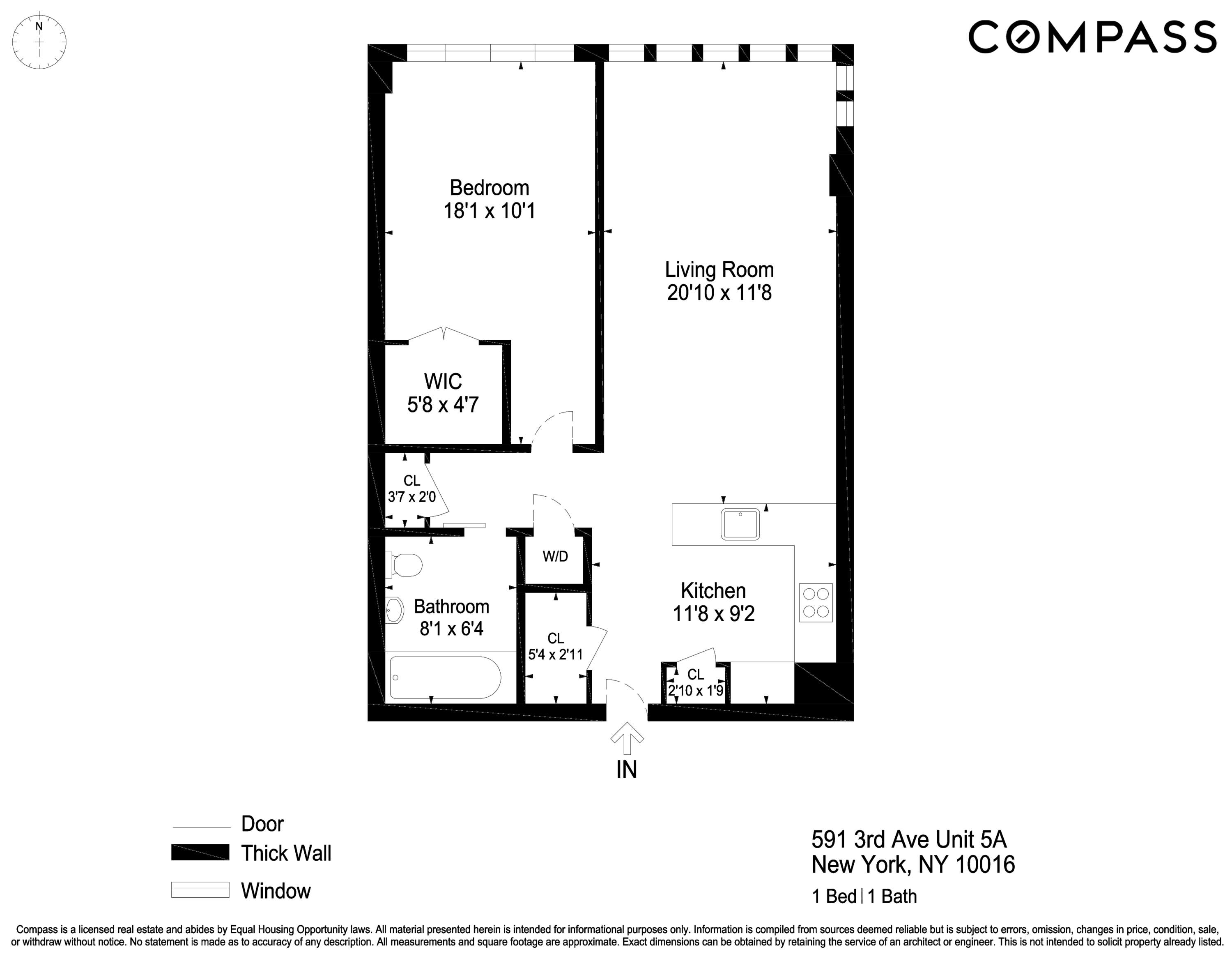 Floorplan for 591 3rd Avenue, 5A