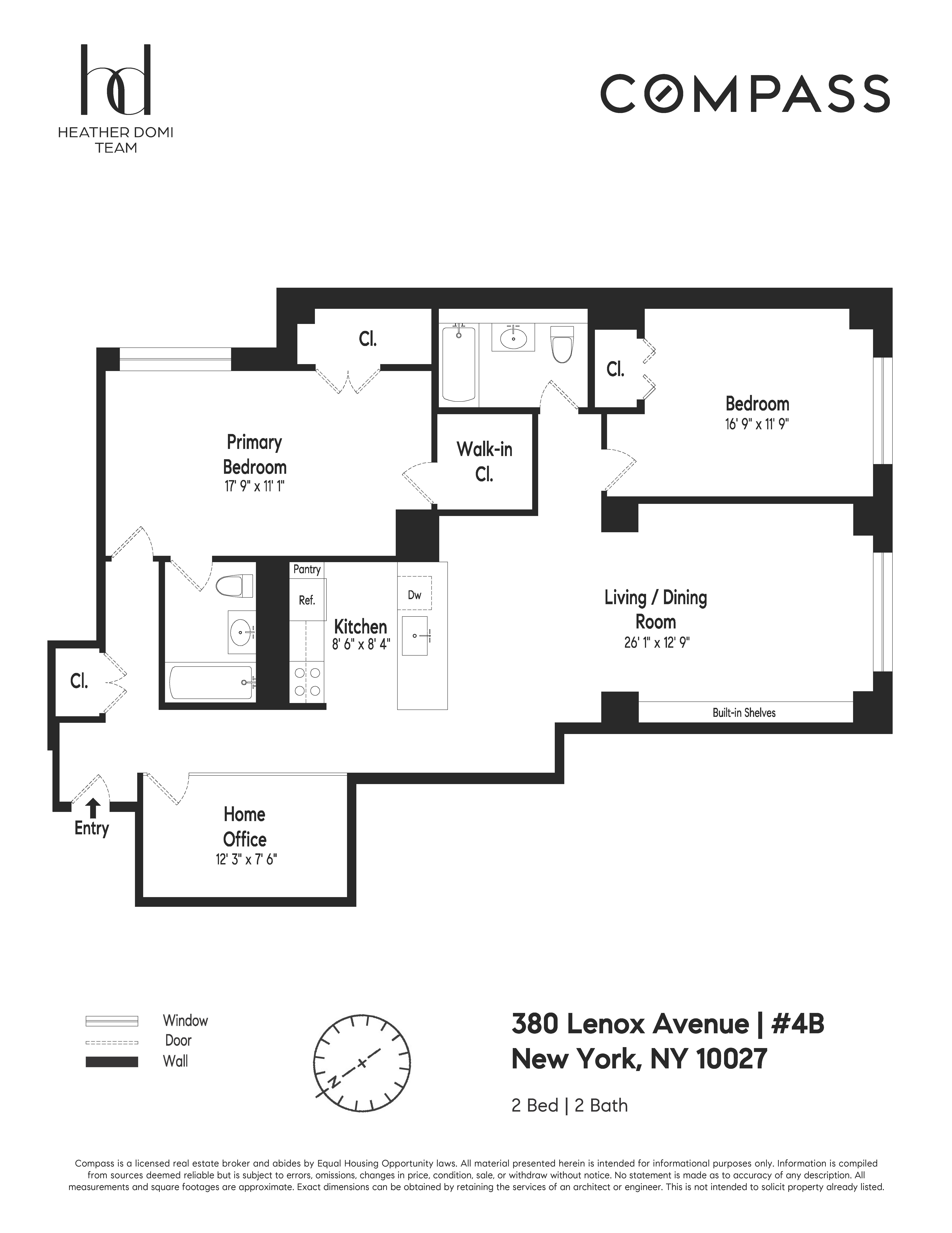 Floorplan for 380 Lenox Avenue, 4B