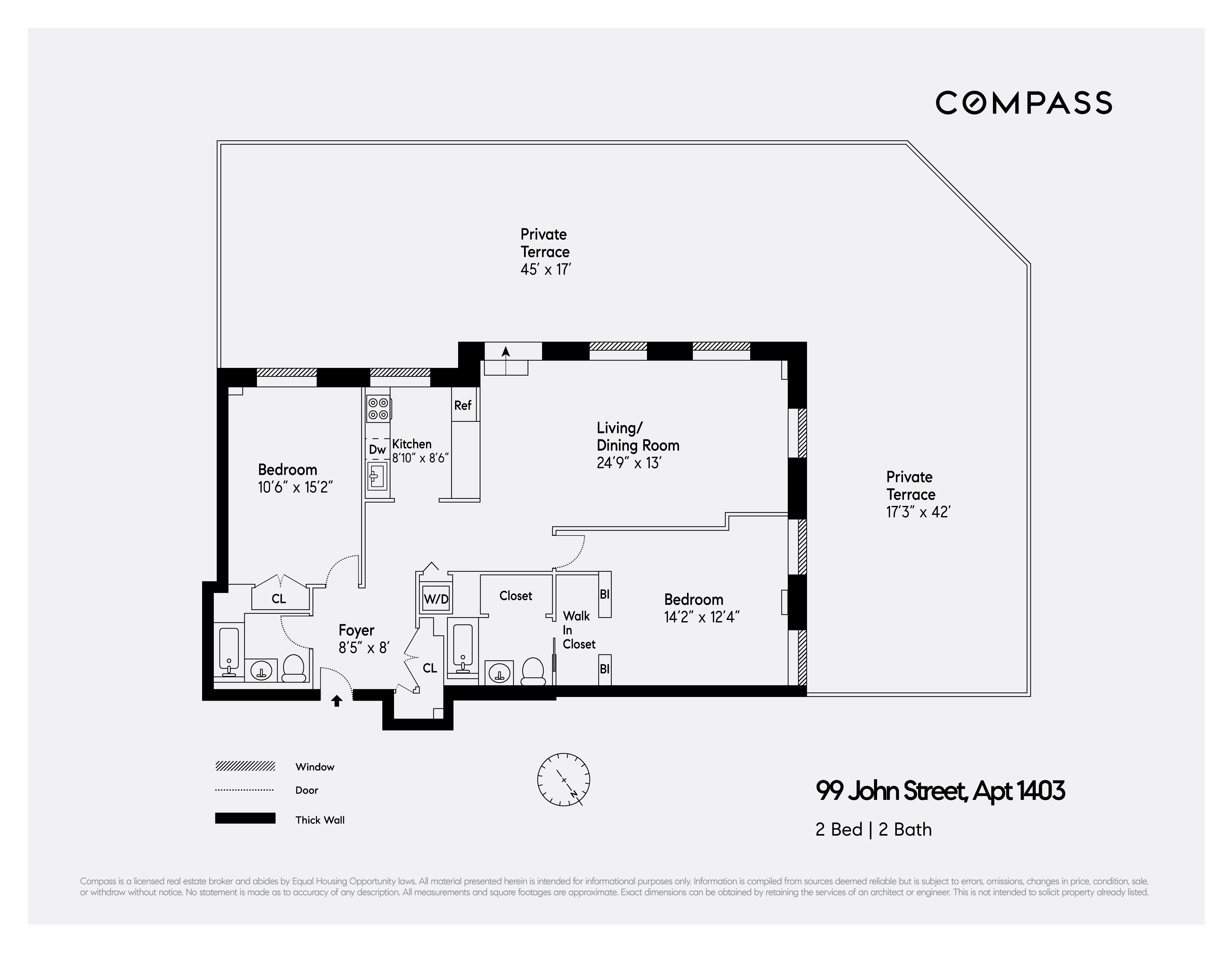 Floorplan for 99 John Street, 1403