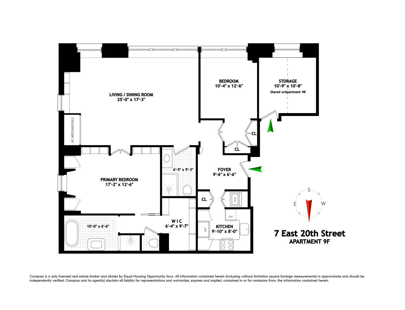 Floorplan for 7 East 20th Street, 9F