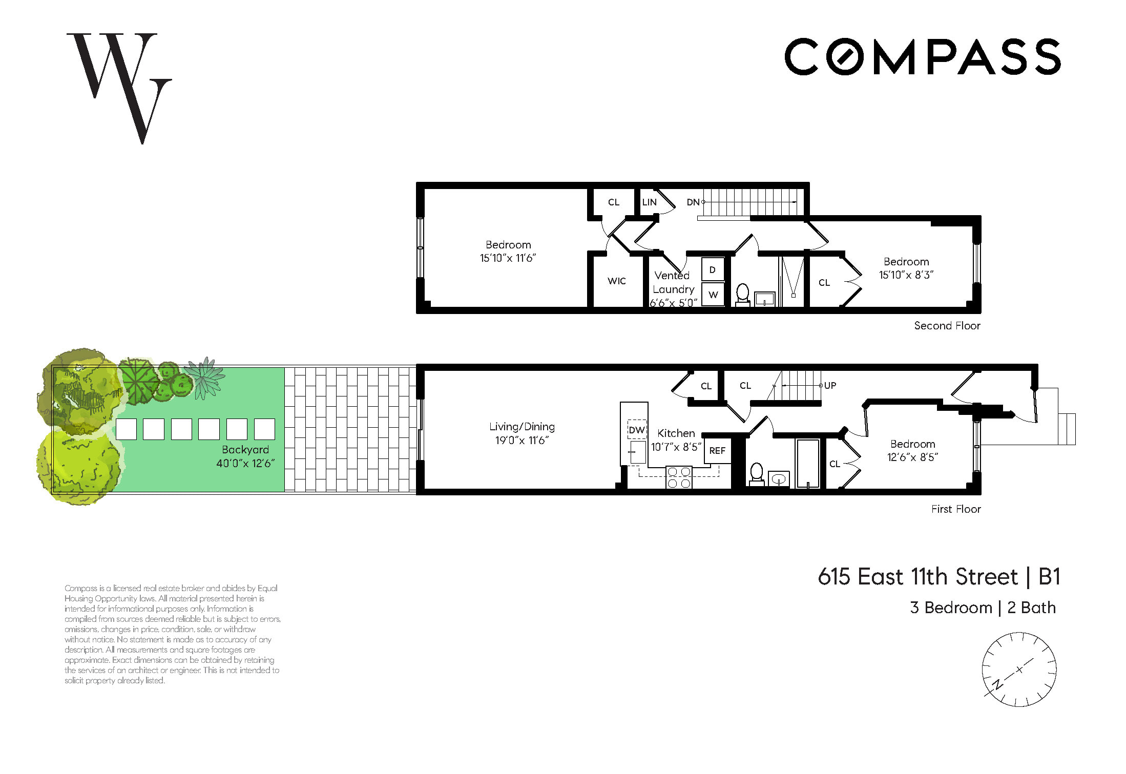 Floorplan for 615 East 11th Street, B1