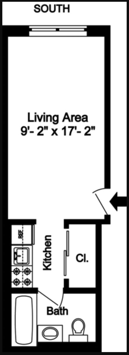 Floorplan for 431 East 82nd Street, 1A