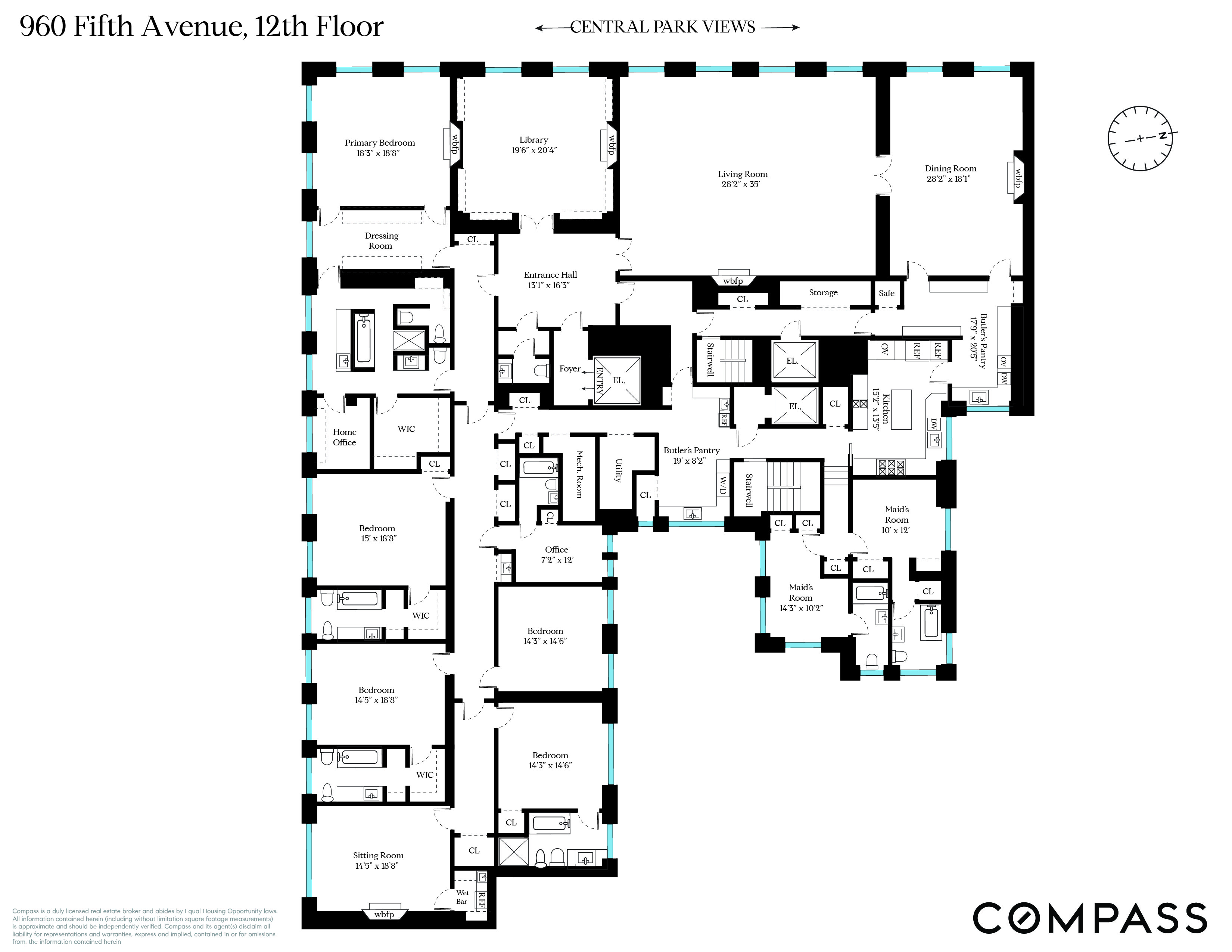 Floorplan for 960 5th Avenue, 12