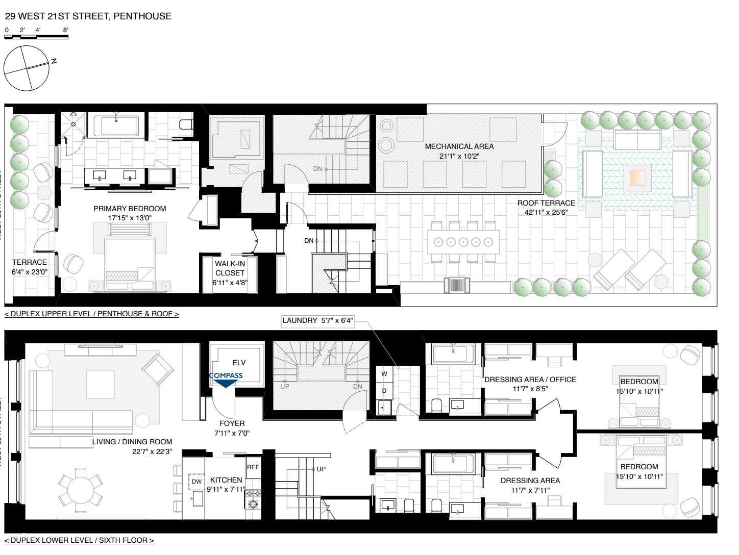 Floorplan for 29 West 21st Street, PH