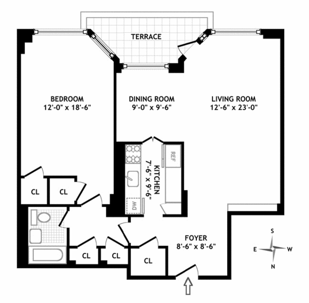 Floorplan for 36 Sutton Place, 11D