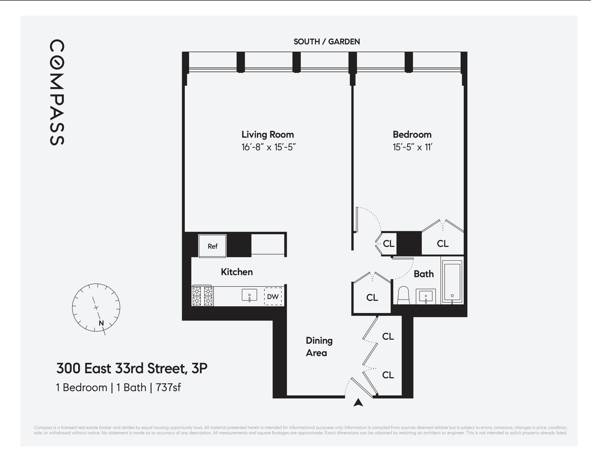 Floorplan for 300 East 33rd Street, 3P