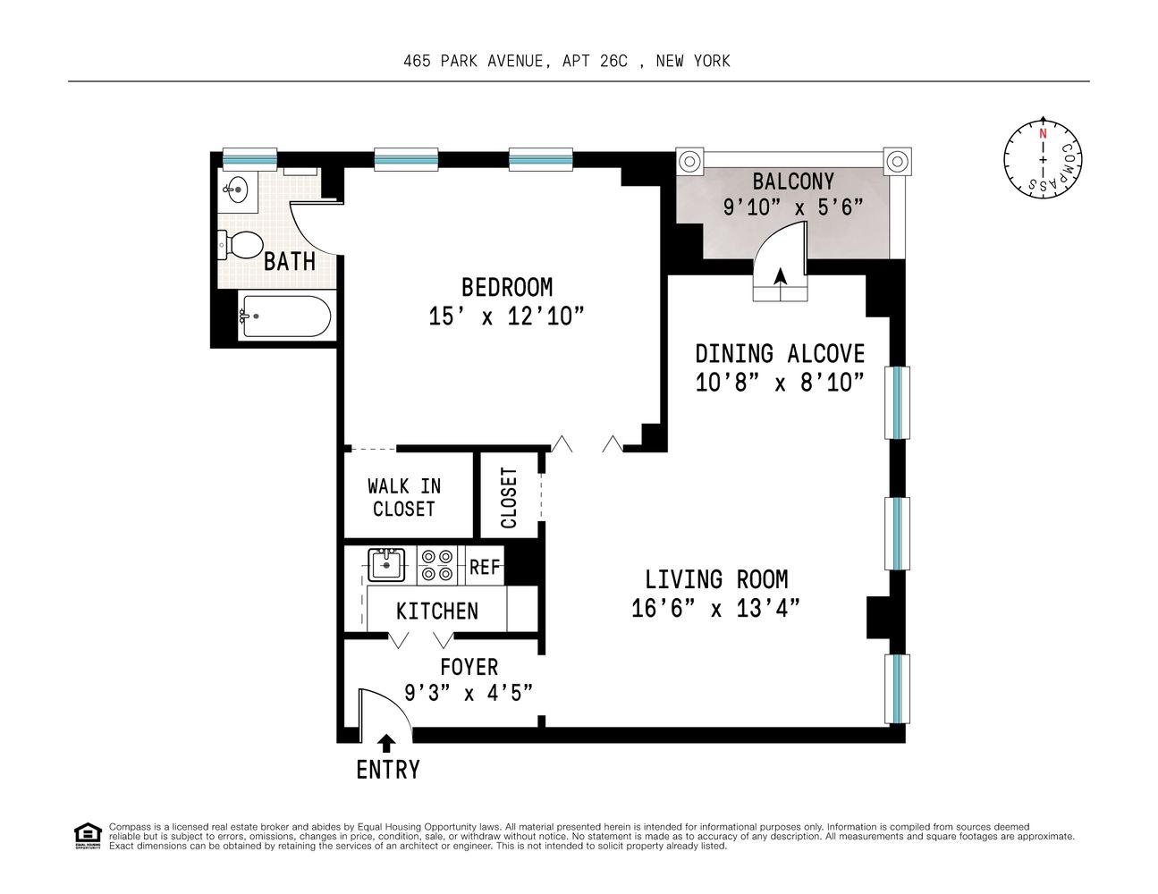 Floorplan for 465 Park Avenue, 26C