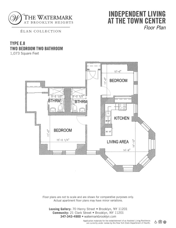 Floorplan for 21 Clark Street, 1307