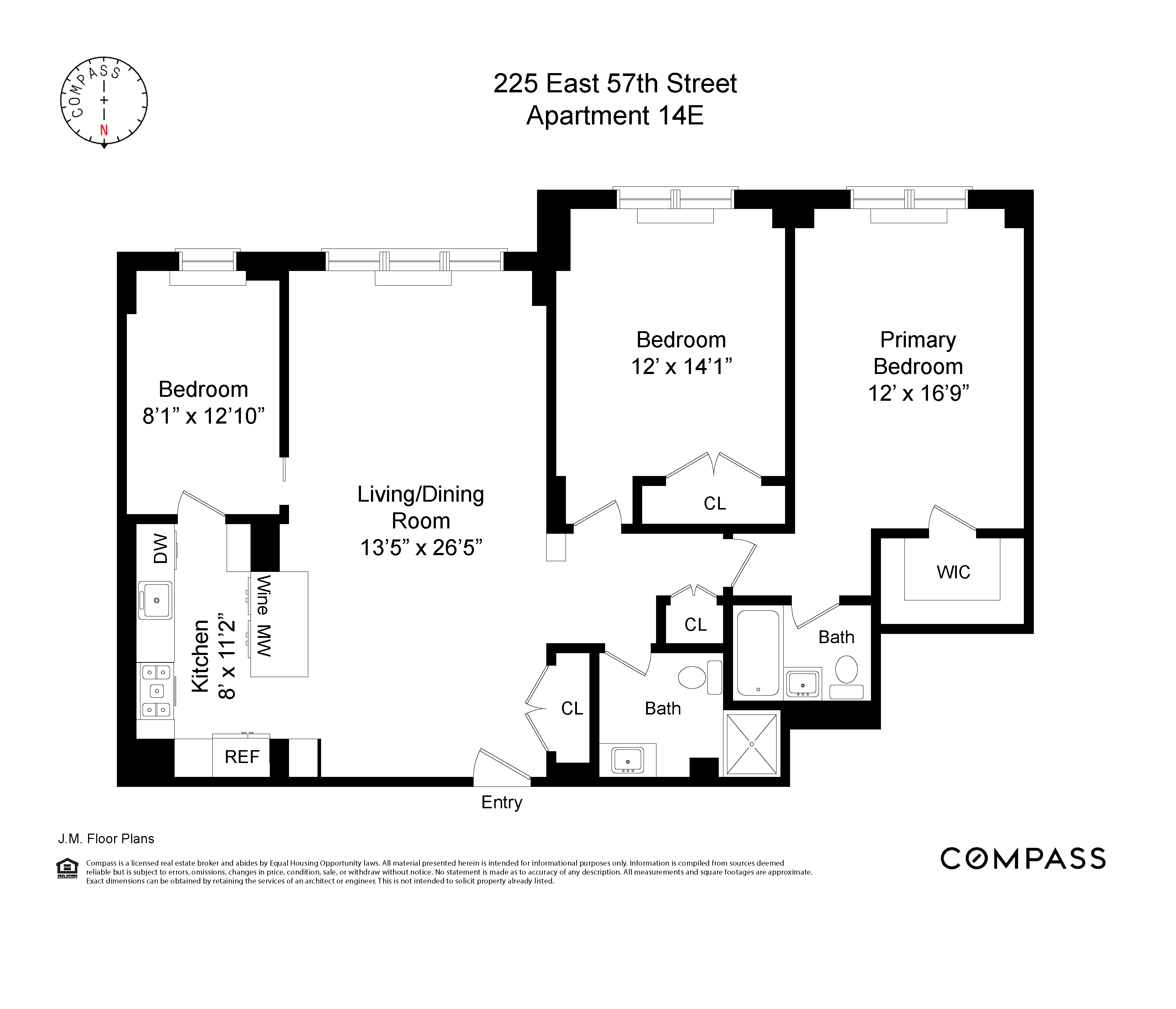 Floorplan for 225 East 57th Street, 14E
